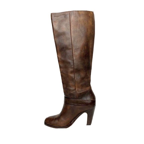 Cole Haan Women's Air Tantivy Knee-High Leather Boot in Chestnut - Picture 6 of 12